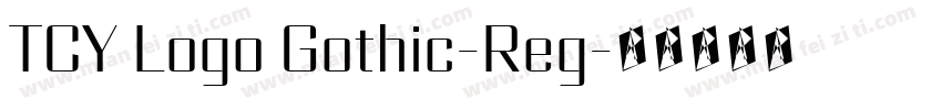 TCY Logo Gothic-Reg字体转换